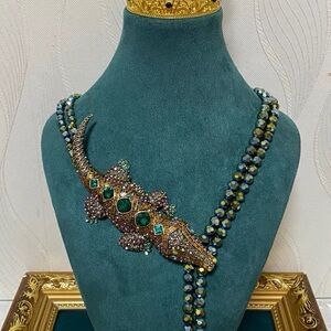 Heidi Daus Ali-Gorgeous Beaded
Crystal Drop Necklace